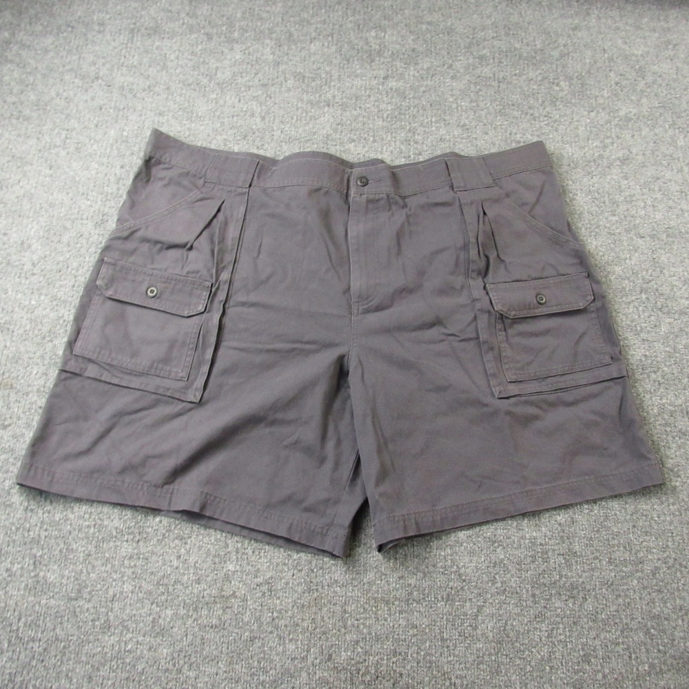 Cabelas Cargo Shorts Mens 48 Grey Blue Green Canvas‎ Big & Tall Outdoor Lot Of 3 - Picture 5 of 16